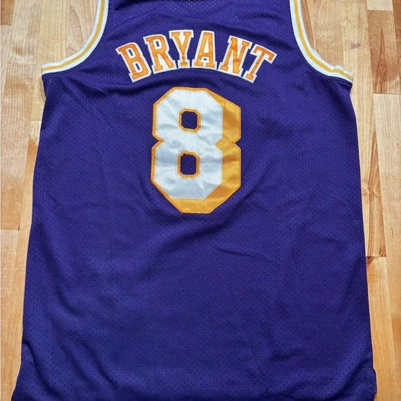 Adidas Purple Lakers Jersey with Number 8 - Picture 2 of 2